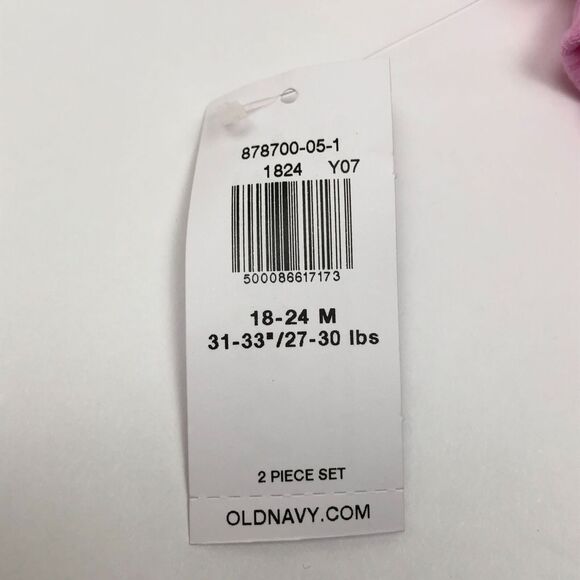 NEW Old Navy Baby Girl 18-24 Months Rib Knit Pink Tank Top Bloomers Outfit Set - Picture 8 of 8